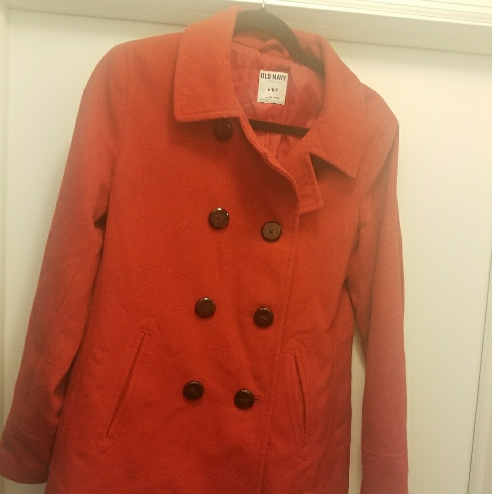 Red Pea Coat